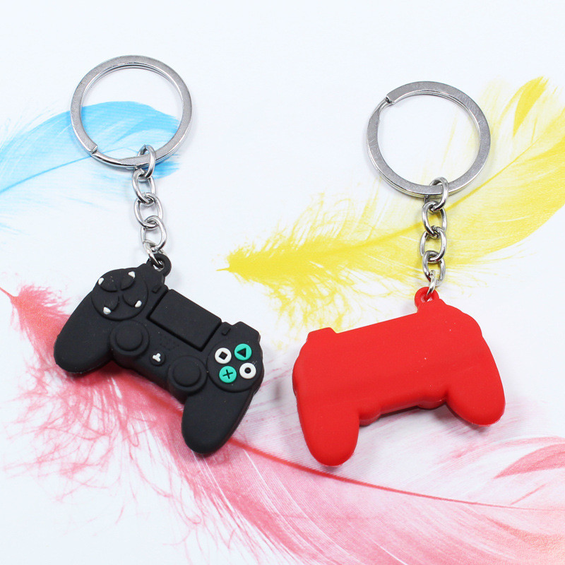 Mängumasina võtmehoidja ja võtmehoidja armas mängupult poiss-sõbra juhtkangi võtmehoidja PS4 mängukonsooli võtmehoidja kott auto rippuv võtmehoidja