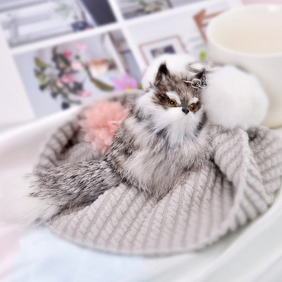 Armas kohev loom multifilm Fox võtmehoidja ripats auto võtmehoidja hoidik kott rahakott Ornament Decor Naiste ehted võlu pompom võtmehoidja