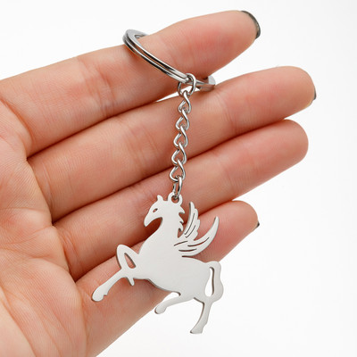 Κρεμαστό μπρελόκ Jisensp από ανοξείδωτο ατσάλι χαριτωμένο γούρι σε σειρά ζώων Κρεμαστό μπρελόκ Πεταλούδα Κουνέλι γάτα Μπρελόκ Αξεσουάρ μπρελόκ Δώρο