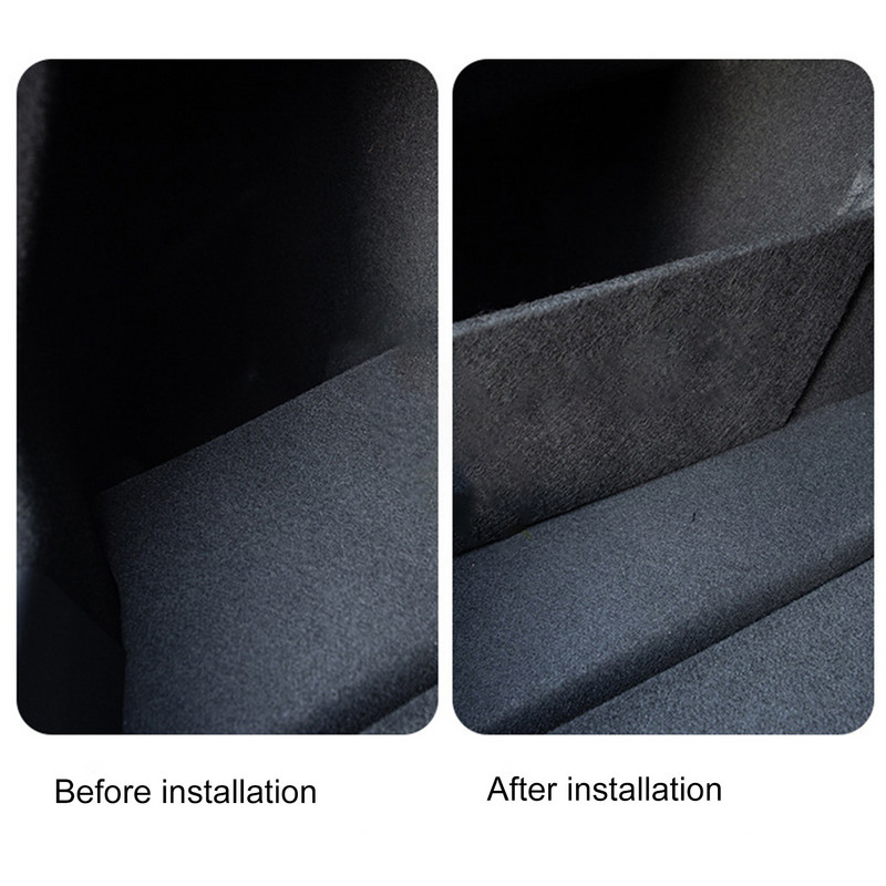 Tagumise auto pagasiruumi korrastaja külgjagaja tarvikud Tesla mudeli 3 2019–2021 jaoks tagumise saba pagasiruumi deflektori muudetud täiendusosad