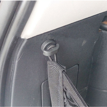Διχτυωτό γάντζο αυτοκινήτου με γάντζο τσέπης Κάθισμα διχτυωτό πόρπη Εσωτερικό πορτμπαγκάζ αυτοκινήτου Δαχτυλίδι στερέωσης με γάντζο Γενικό κλιπ στερέωσης δικτυωτών τσέπης