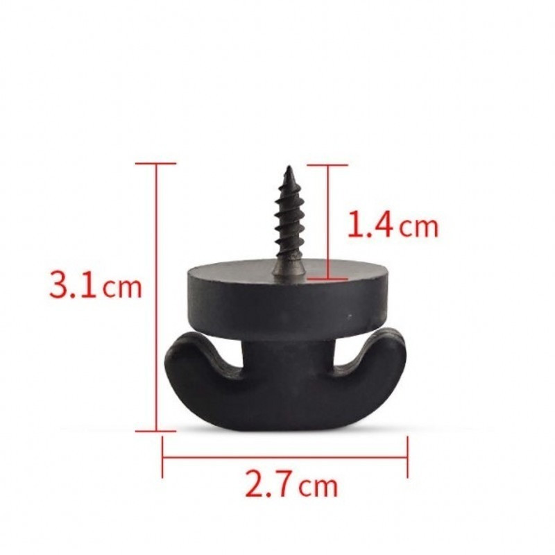 Automobilio tinklelio kišeninis kabliukas sėdynės tinklelio sagtis Automobilio salono bagažinės varžtas tvirtinimo kablio žiedas Universalus laikymo tinklinis kišeninis tvirtinimo spaustukas