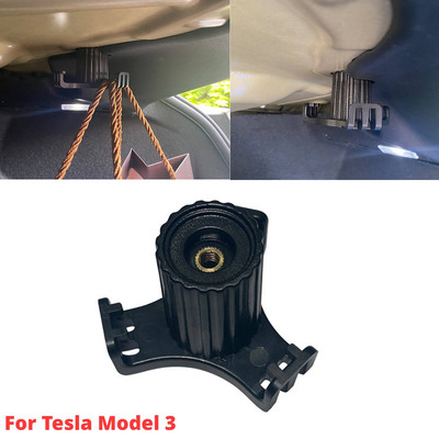 Tagumine pagasiruumi konksu hoidik Tesla mudeli Y 3 2023 jaoks kottide jaoks veepudelite jaoks pagasiruumi toidukoti konksu riidepuu sisetarvikud