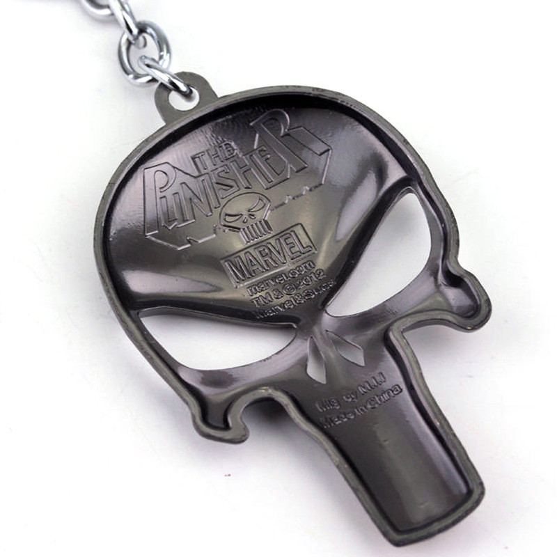 ZXMJ DC uus Skull võtmehoidja mood trendi võtmehoidjad meestele Punisher auto võtmehoidja seljakott ripats Populaarne film võtmehoidjad ehted