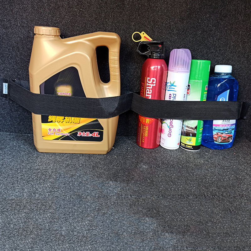 Auto pagasiruumi korraldaja Elastne kinnitusrihm hoiukottide teibid Tulekustuti kinnitusrihm Auto salongitarvikud