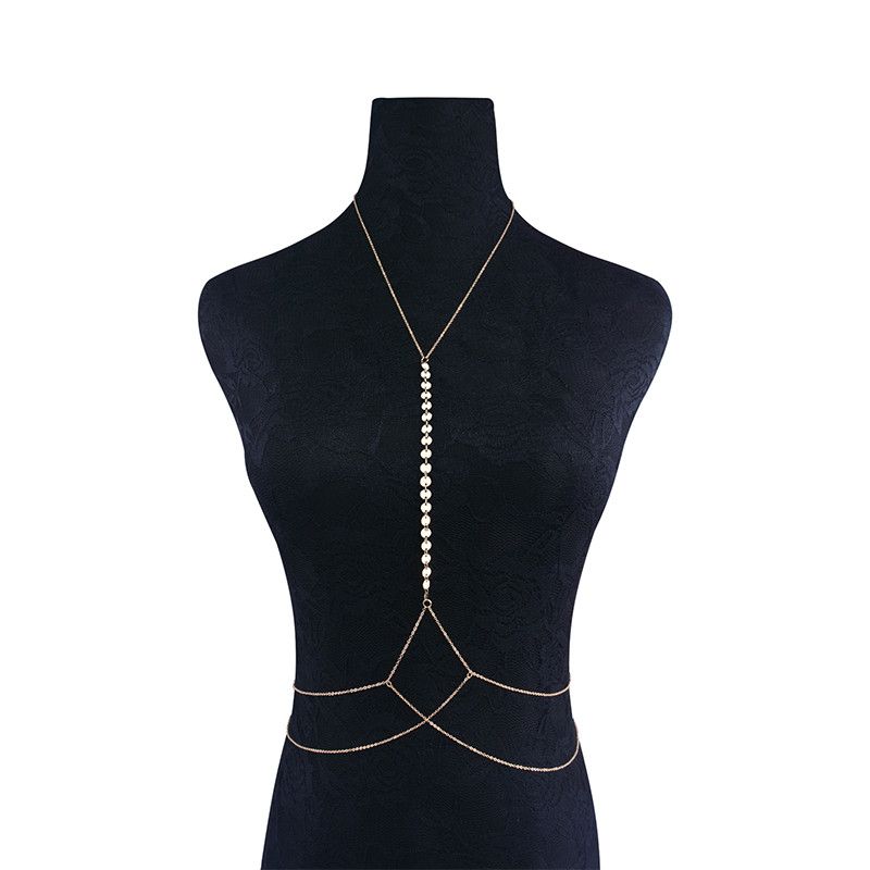 1 τμχ σέξι παγιέτες σώμα μέσης κοιλιά Αλυσίδα καλοκαιρινής παραλίας κολιέ μπικίνι λουρί Γυναικεία γοητευτικά κοσμήματα #243953