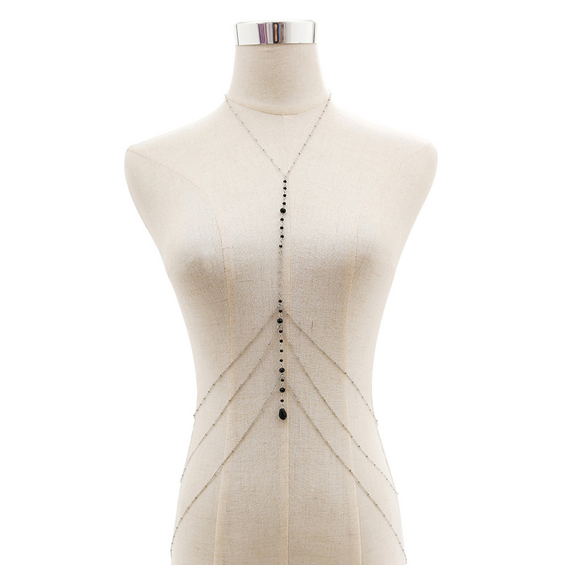 Vintage Boho Summmer Gold Hõbeda värvi kehakett Ehted naistele Mitmekihilised seksikad rannabikiinirakmed kett kaelakee naistele