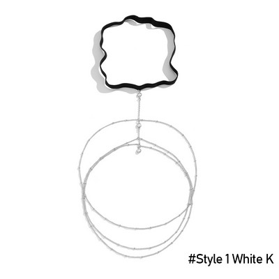 Seksikas ranna imitatsiooniga pärli kehakett Lihtne Stretch Star Rhinestone`i tuti reiekett Naistele Naiste ehted Aksessuaarid