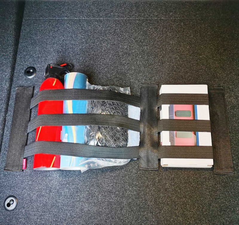 Αυτοκίνητο ελαστικοί σταθεροί ιμάντες Ρυθμιζόμενος πυροσβεστήρας κορμού Ταινίες ζώνης στερέωσης ρεζερβουάρ αποθηκευτικού πυροσβεστήρα Αξεσουάρ Auto Interior Organizer