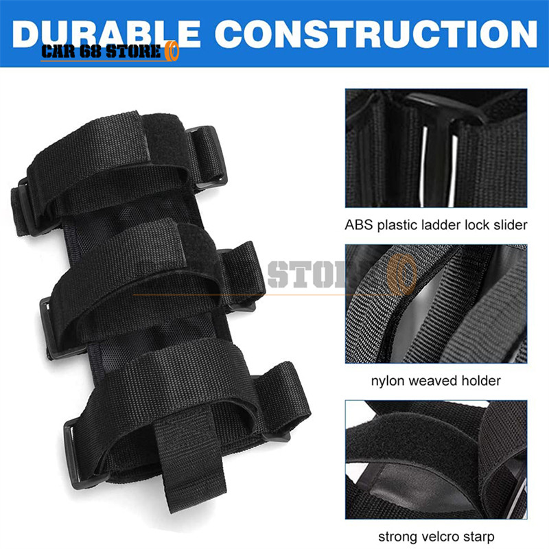 1 vnt. automobilio ritininio strypo gesintuvo laikiklio diržas Oxford, skirtas Jeep Wrangler JK JKU JL TJ CJ gesintuvo tvirtinimo dirželis automobilio dalis