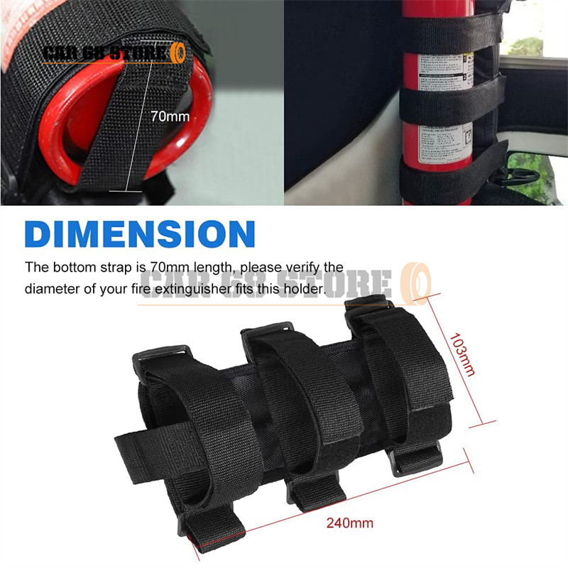 1 vnt. automobilio ritininio strypo gesintuvo laikiklio diržas Oxford, skirtas Jeep Wrangler JK JKU JL TJ CJ gesintuvo tvirtinimo dirželis automobilio dalis