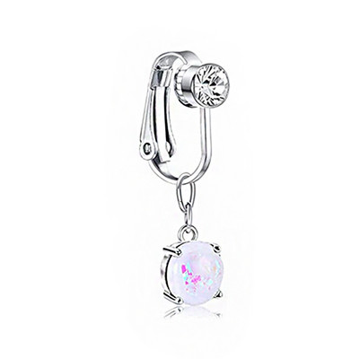 Prsten za pupak u obliku srca Lažni piercing na trbuhu Naušnice s klipsom Naušnice za piercing za pupak Lažni piercing prstenovi za pupak u obliku leptira