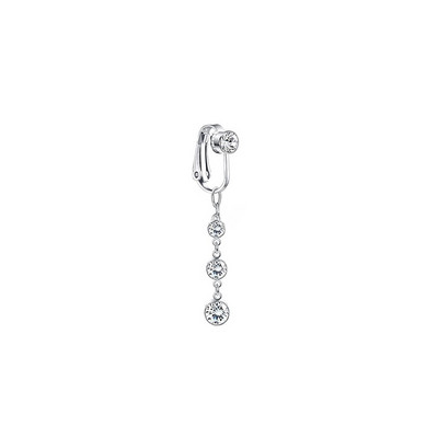 Szív hasi gomb gyűrű Hamis has piercing ékszer klip fülbevaló piercing köldök Hamis piercing pillangó köldök gyűrű