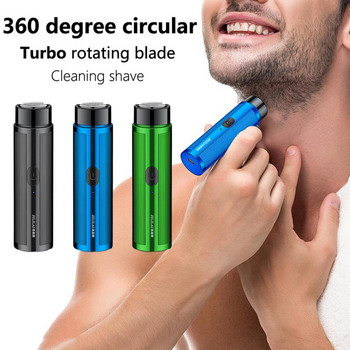 Мини електрическа самобръсначка мъжки преносим тример автоматична самобръсначка може да се почиства самобръсначка за цялото лице USB зареждане бръснене