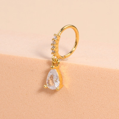 Κρεμαστά δαχτυλίδια μύτης Κρίκοι για γυναίκες Devil's Eye Heart Cross CZ Dangle Nose Rings Σκουλαρίκια χόνδρου Κρεμασμένα κοσμήματα για διάτρηση μύτης