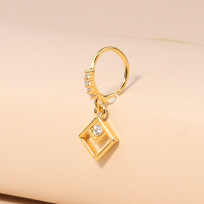 Κρεμαστά δαχτυλίδια μύτης Κρίκοι για γυναίκες Devil's Eye Heart Cross CZ Dangle Nose Rings Σκουλαρίκια χόνδρου Κρεμασμένα κοσμήματα για διάτρηση μύτης