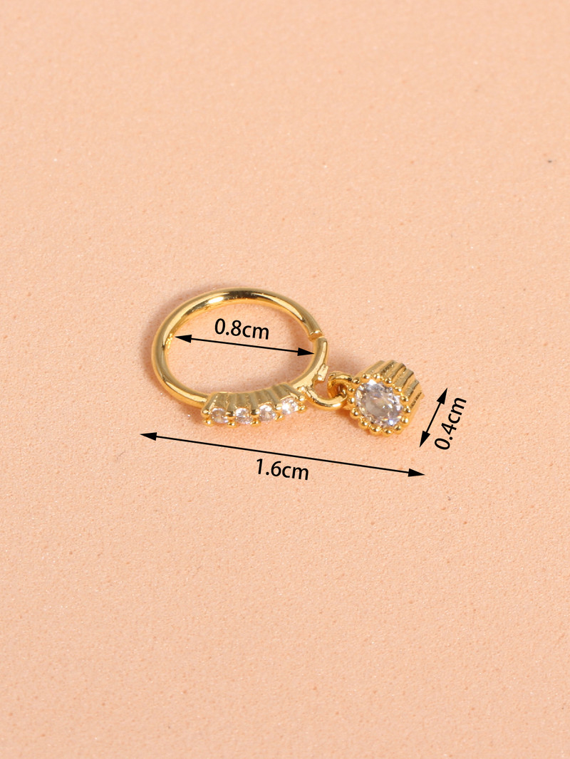 Κρεμαστά δαχτυλίδια μύτης Κρίκοι για γυναίκες Devil's Eye Heart Cross CZ Dangle Nose Rings Σκουλαρίκια χόνδρου Κρεμασμένα κοσμήματα για διάτρηση μύτης