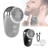 2023. aasta mini kaasaskantav elektriline pardel Meeste juuksepardel, LCD võimsa digitaalse ekraaniga habemetrimmer meestele märg- ja kuivraseerimistööriist