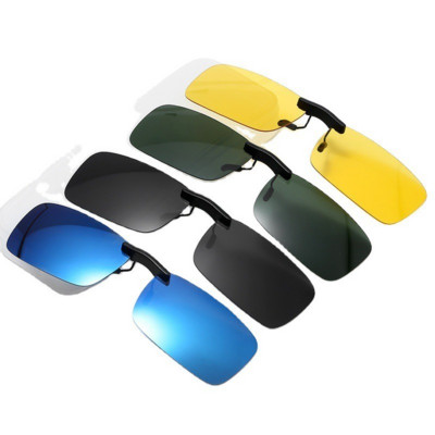 Clip polarizat unisex pentru ochelari de soare Ochelari de soare Viziune de zi cu lentile UV400 Clip pentru ochelari de soare de conducere cu vedere de noapte