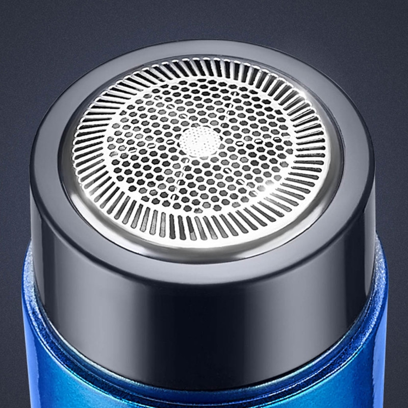 20CC prijenosni električni aparat za brijanje za muškarce, bežični, mokro i suhi, lagani aparat za brijanje s ergonomskim rukohvatom, crna/plava opcija