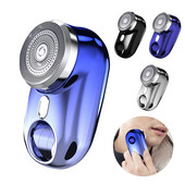 Mini elektriline pardel koos atmosfäärilambi LED-ekraaniga meestele Kaasaskantav reisimine, valutu juhtmeta näohabeme noad, habemenoad