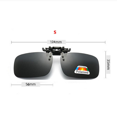 Sive leće u 4 boje, polarizirane sunčane naočale s kopčom na preklop, UV 380, kopče za naočale za noćno gledanje, vožnja, ribolov