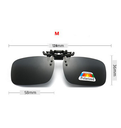 Sive leće u 4 boje, polarizirane sunčane naočale s kopčom na preklop, UV 380, kopče za naočale za noćno gledanje, vožnja, ribolov