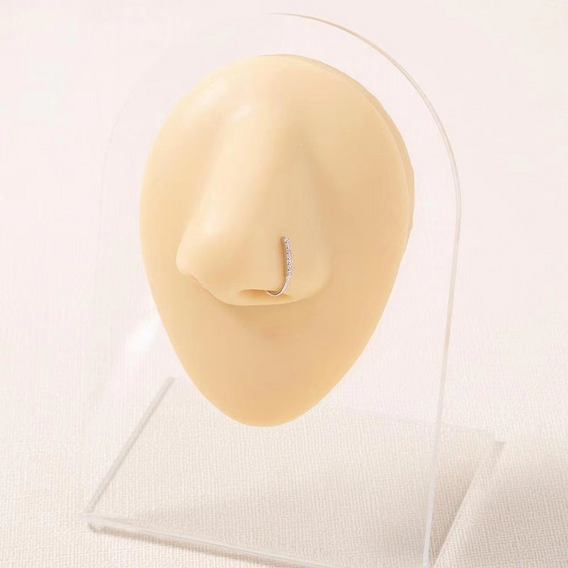 Ψεύτικο δαχτυλίδι μύτης CZ Αφρικανικές μανσέτες μύτης Χρυσό ψεύτικο διάφραγμα δαχτυλίδια μύτης Κλιπ στη μύτη Κοσμήματα για γυναικεία μη τρυπημένα κοσμήματα σκουλαρίκια