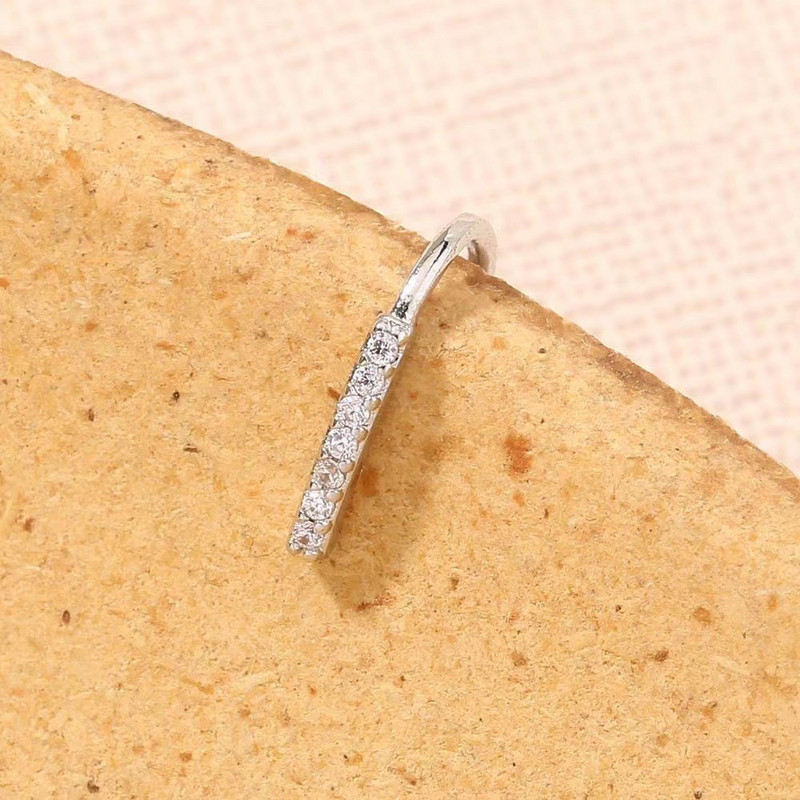 Ψεύτικο δαχτυλίδι μύτης CZ Αφρικανικές μανσέτες μύτης Χρυσό ψεύτικο διάφραγμα δαχτυλίδια μύτης Κλιπ στη μύτη Κοσμήματα για γυναικεία μη τρυπημένα κοσμήματα σκουλαρίκια