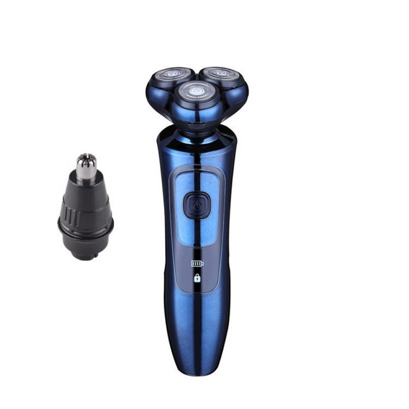 3D elektrinis skustuvas Profesionalus vyriškas barzdos žirklės plaukiojantis peilis elektrinis skustuvas Daugiafunkcis skustuvas Rotacinis skustuvas su veido galvute