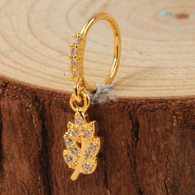 Karike za nos za žene CZ Crown privjesak Karike za nos 18K pozlaćeni piercing za nos Piercing za hrskavicu naušnice