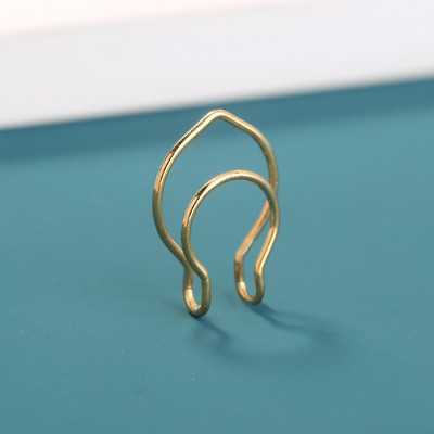 Manșetă africană pentru nas, fără piercing, inele false de aur pentru nas, manșete pentru nas, bijuterii pentru nas, pentru femei, fete, piercinguri false