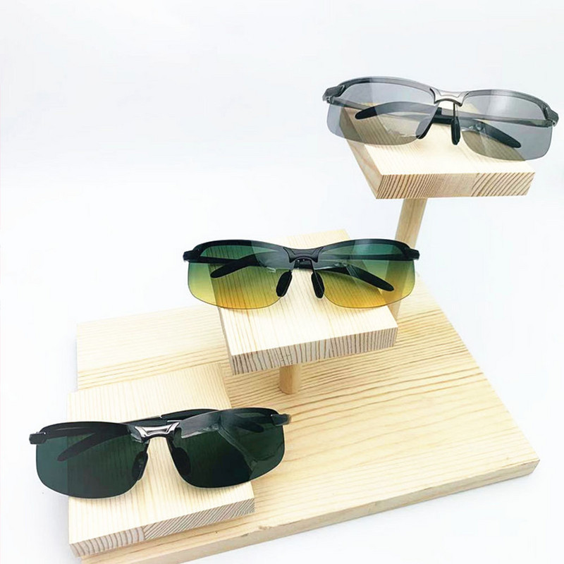 Universalūs poliarizuoti fotochrominiai akiniai nuo saulės vairuojantys chameleoniniai akiniai, keičiantys spalvą, akiniai nuo saulės, dienos naktinis matymas vairuotojo akiniai