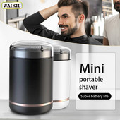 Mini kaasaskantav elektriline pardel meestele Laetav veekindel märg ja kuiv kaheotstarbeline näohabeme raseerimismasin habeme trimmer