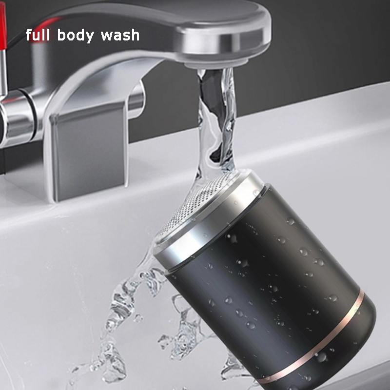 Mini kaasaskantav elektriline pardel meestele Laetav veekindel märg ja kuiv kaheotstarbeline näohabeme raseerimismasin habeme trimmer