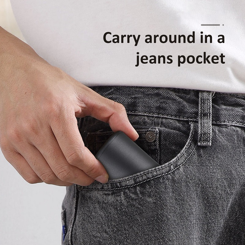 Új érkezett mini hordozható USB újratölthető borotvák, teljesen automata intelligens mosó elektromos borotva férfiaknak elektronikus borotva