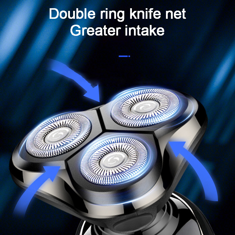 3-ühes elektriline pardel, nina juuksefrees, USB laetav kaasaskantav pardel 3D ujuva teraga digitaalse ekraaniga raseerimishabememasin