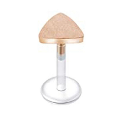 1vnt Bioplast Lankstus 16G 6-10mm įstumiamas Labret lūpų segtukas su prispaudžiamu plieniniu cirkonio ausų kremzlės Tragus auskarų vėrimu kūno papuošalai