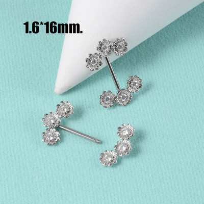 CHUANCI 1 ζεύγος χειρουργικό ατσάλι σε σχήμα καρδιάς Δαχτυλίδι θηλής με μπάρα Δαχτυλίδι θηλή Δαχτυλίδι για διάτρηση σώματος κοσμήματα 14G