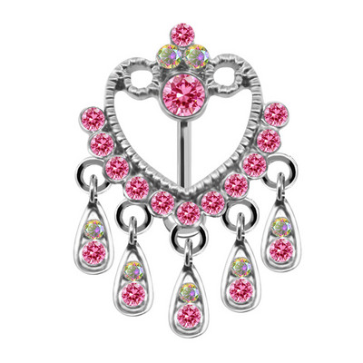 Romantiline roosa kõht augustamine pannal nabaküüs kassipea Dragonfly püstol liblikas kõhu nööp rõngad augustavad ehted