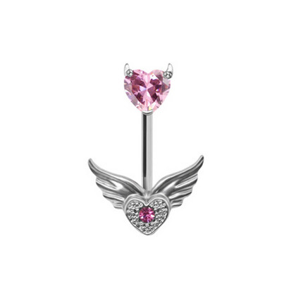 Romantiline roosa kõht augustamine pannal nabaküüs kassipea Dragonfly püstol liblikas kõhu nööp rõngad augustavad ehted