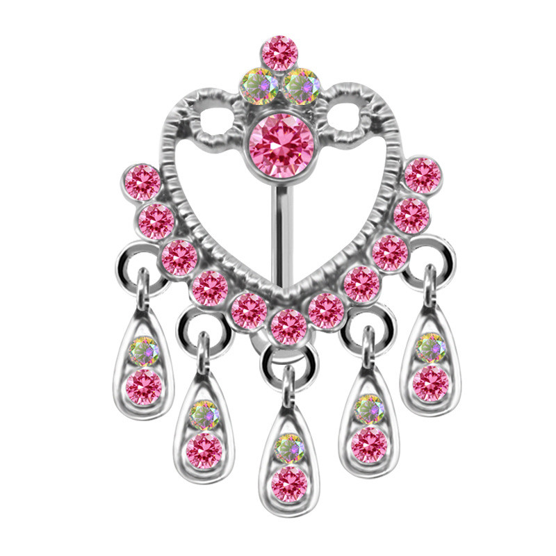 Romantiline roosa kõht augustamine pannal nabaküüs kassipea Dragonfly püstol liblikas kõhu nööp rõngad augustavad ehted