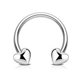 Südamerõngas ninarõngas vaheseina augustamine ümmargune kangiga huulerõngas kõrva kõhre kõrvarõngas BCR Tragus Helix keha ehe 16G