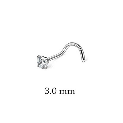 1 gab Modes nerūsējošā tērauda kristāla deguna starpsienas pīrsinga kniedes 20G mini deguna gredzens auskari kniedes ķermeņa pīrsings rotaslietas sievietēm