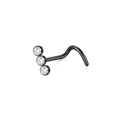 18G nina tihvti nina tiiva augustamine nina kruvi naastud roostevabast terasest Cz inkrusteeritud opaal ninasõõrme nina augustamine ehted naistele punk kingitus