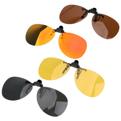 Шофьорски очила, слънчеви очила с щипка, лещи за нощно виждане, анти-UVA UVB, шофиране на кола, поляризирани слънчеви очила за мъже, жени