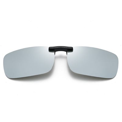Ochelari de soare flip-up cu clips Ochelari de soare polarizați Ochelari de soare fără rame cu clemă metalică pentru ochelari prescripți Ochelari de șofat