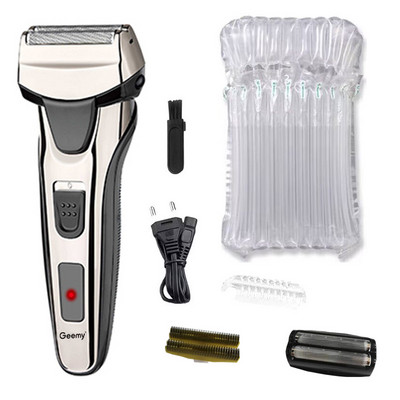 Aparat de ras electric pentru frumusețe Geemy GM-7726 original, aparat de ras electric reîncărcabil pentru bărbați, aparat de ras facial USB