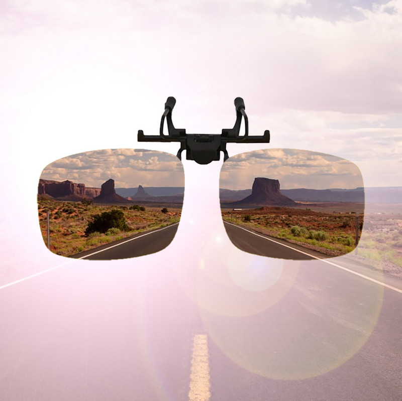 Γυαλιά οδήγησης αυτοκινήτου Anti-UVA UVB Polarized Sun Glasses Driving Night Vision Lens Clip on γυαλιά ηλίου Εσωτερικά αξεσουάρ ταξιδιού
