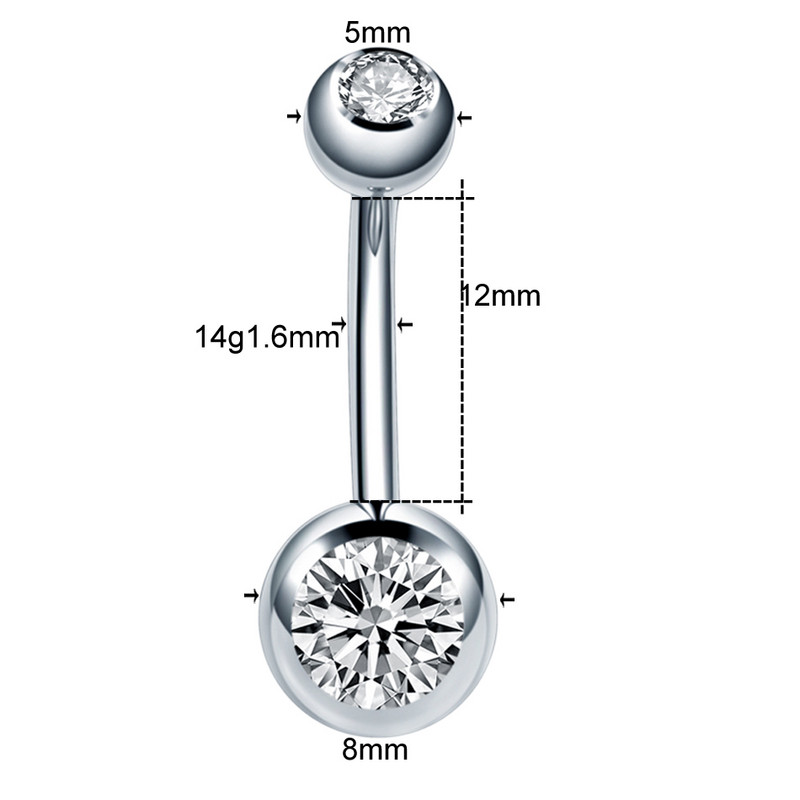 1 tk titaanist naba augustused, nabarõngad